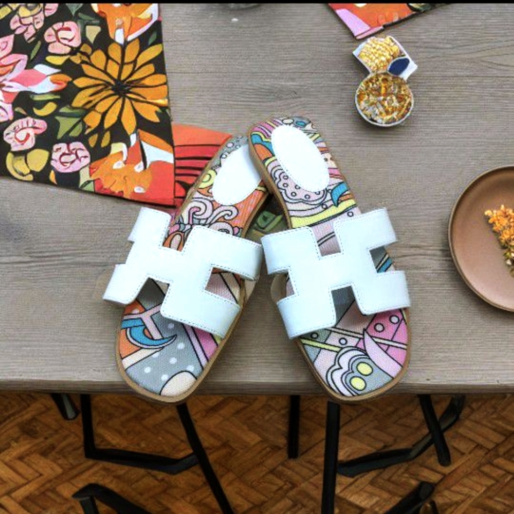Lady Color Slippers Outdoor Luxury Fashion Sandals Style